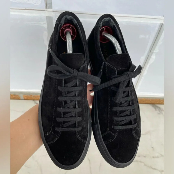 Woman by Common Projects Original Achilles Low Black Sneaker Shoe Size 39/9 - Picture 11 of 13